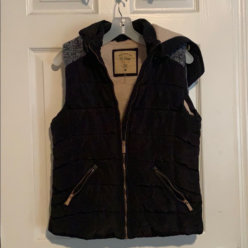 Navy blue winter vest